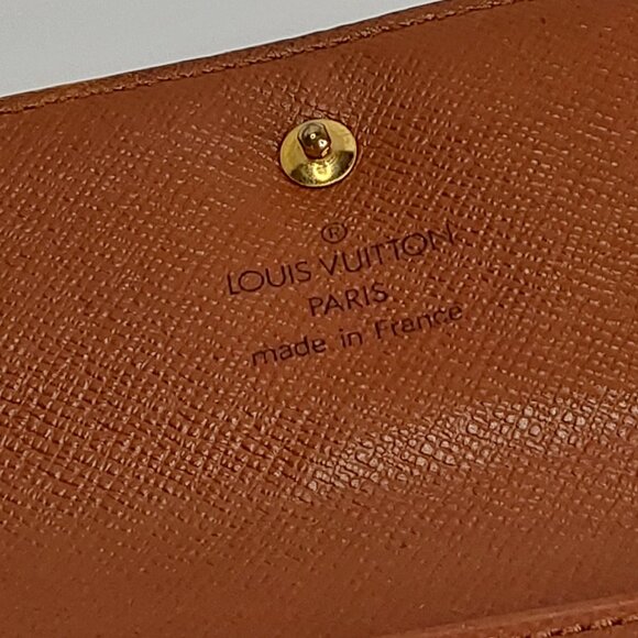 LOUIS VUITTON 'ELISE' MONOGRAM COMPACT WALLET SNAP-COIN POCKET - Picture 11 of 16